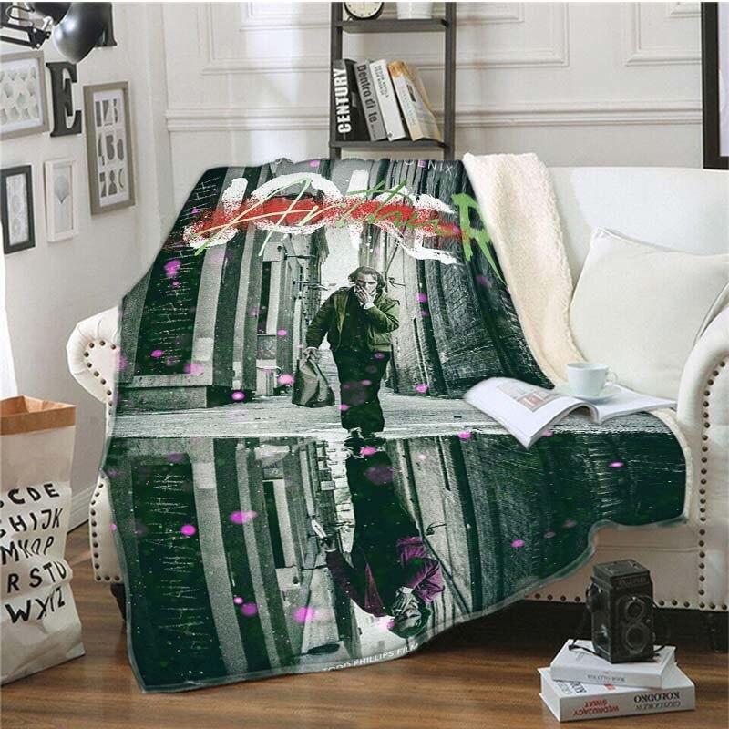 Blanket Sofa Bed Blanket Super Soft Warm The Crow The Joker 3D Print Blanket Cover Fleece Throw Blanket