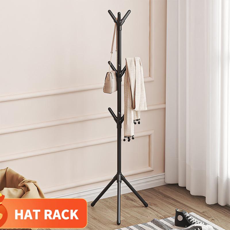 1PC Clothes Hanging Rack Floor Simple Bedroom Clothes And Hat Rack Household Clothes Storage Rack Easy Assembly