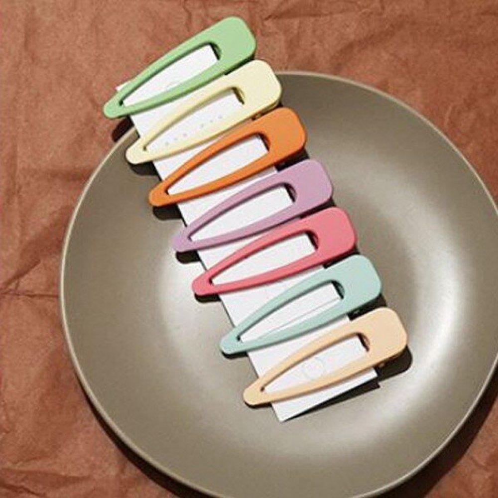 Mno [Pk] Matte Hair Clips Water Drop 1 Set (7P) Colored Hair Pins