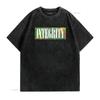 Streetwear Integrity Slogan Camouflage Background Print Casual T Shirt vintage Washed designer clothes graphic Comfortable