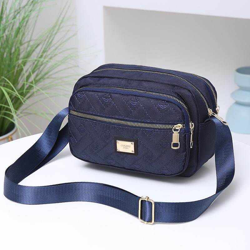 Multi Layer Crossbody Bag for Women Women's Bag Oxford Cloth Shoulder Bag Mom Canvas Bag Casual Small Bag
