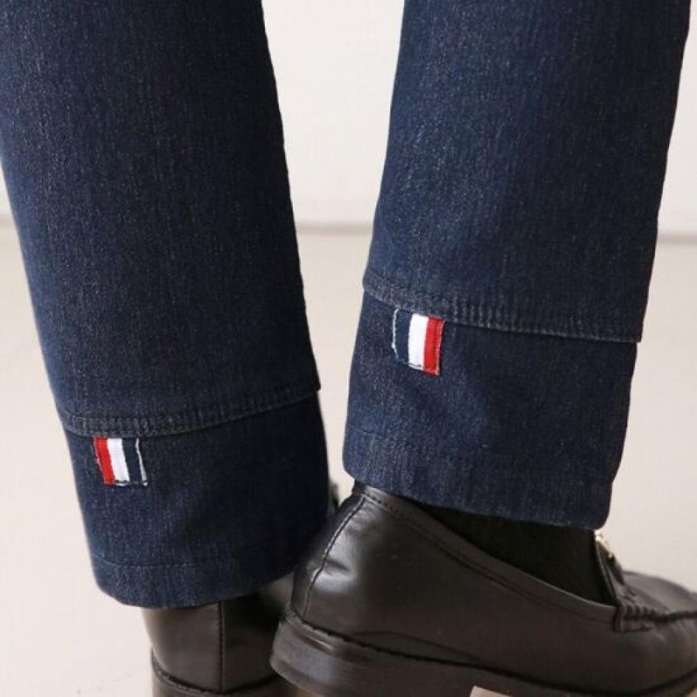 From Heart S Xl Women S Big Size Patch Hem Fleece Straight jeanS
