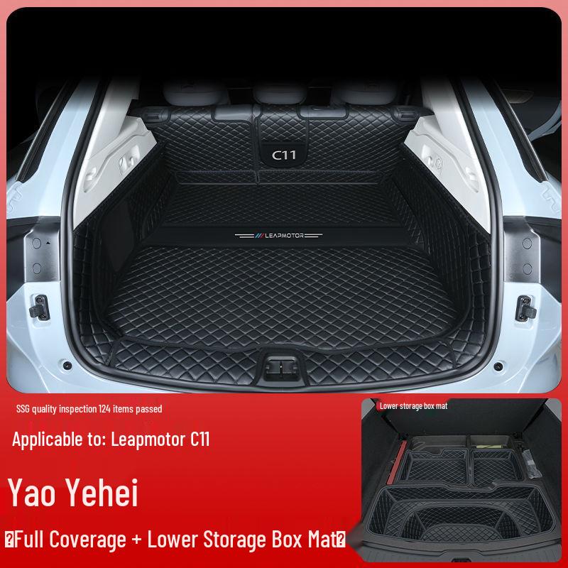 Compatible Leapmotor C11 Trunk Mat - Surround Design, Wear-Resistant, Fits 26 Models
