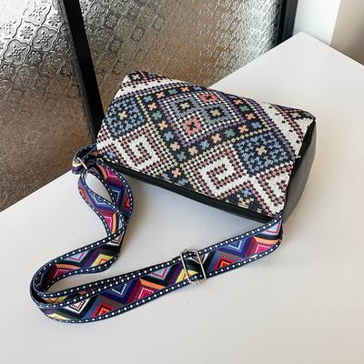 Sac de niche Premium Sense pour femme, sacoche d'été à large bande, sac à bandoulière de style ethnique pour femme
