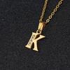 26-Letter Korean Style English Alphabet Pendant Necklace for Women and Besties