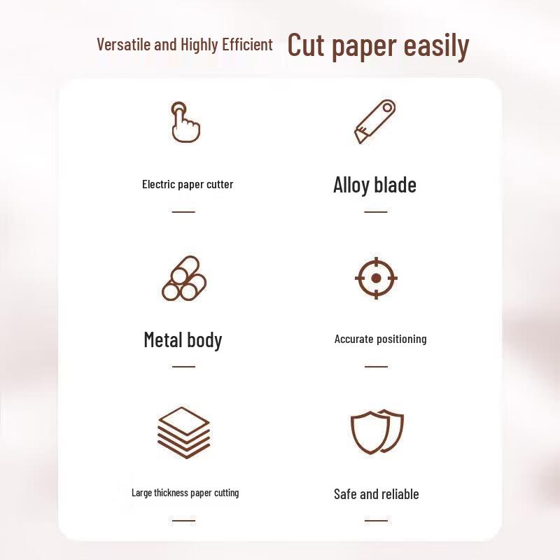 GEPAD QZ-ZY400 Electric Desktop Paper Cutter CN Plug (adapter Included)