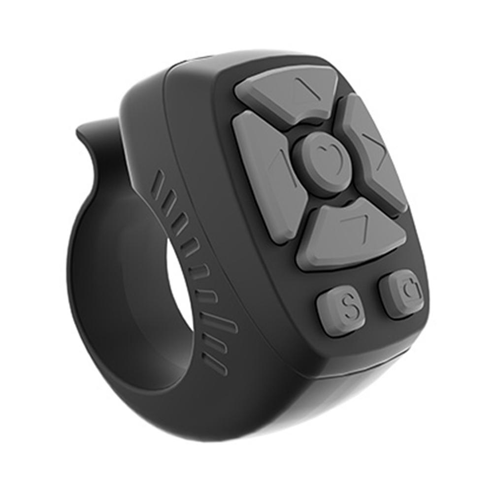

For TikTok Scrolling Ring Fingertip Wireless Remote Control Bluetooth-Compatible 5.0 7 Keys Page Turner Video Scroller чорний