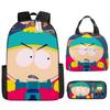 South Park Backpack Learning Stick Of Truth Sout Park Student School Bag Cartoon Lunch Bag Pencil Case