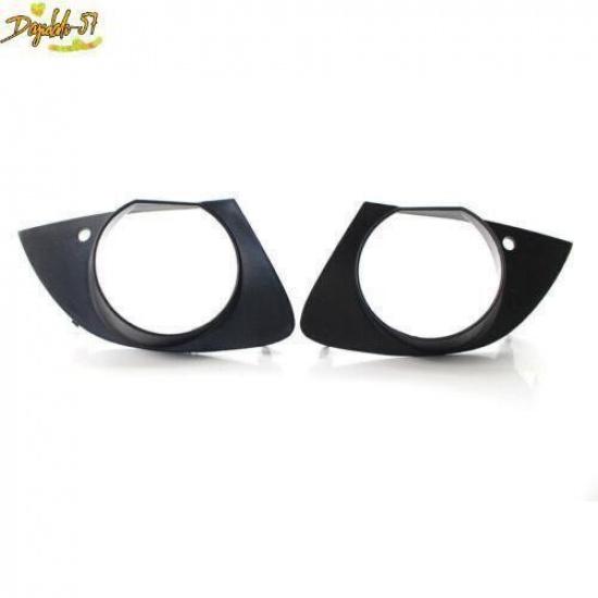 Front For BMW E65 E66 750i 760Li 2006-08 Bumper Grill Fog Light Lamp Black Cover