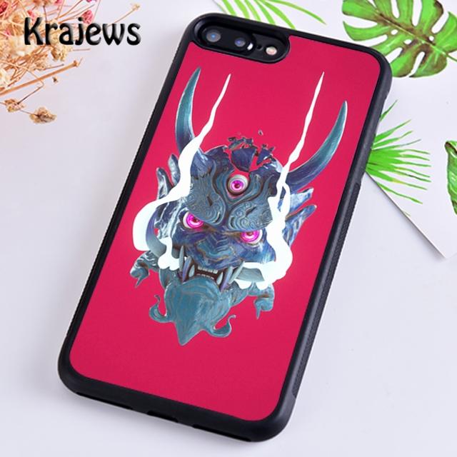 Krajews Japonská Oni Hannya Démoní Maska Kryt na Telefon Pro iPhone 14 6s 7 8 plus X XR XS 11 12 13 pro max Samsung S21 S22 ultra