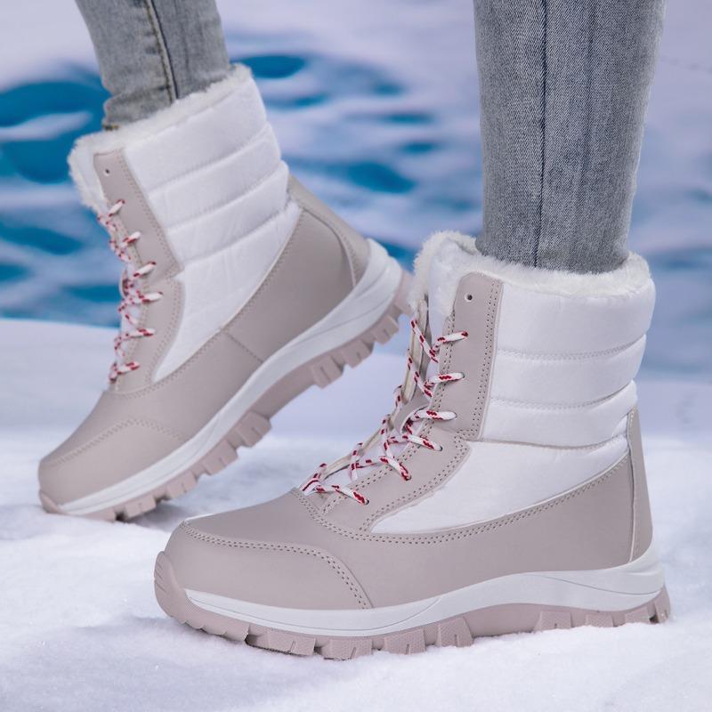 Women's High-top Cotton Shoes Boots Large-size Outdoor Anti-slip Waterproof Women's Snow Boots Winter Shoes for Women