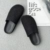 2025 New Leather Hand-woven Retro Bag Head Slippers Wear Thick Bottom Hollow One Pedal Lazy Sandals Woman