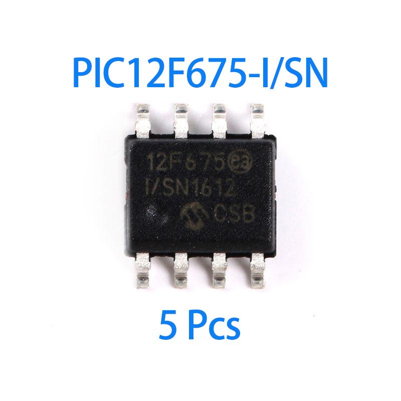 1~100Pcs PIC12F675-I/SN Sop8 Package 8 Bit Flash Memory Pic Microcontroller Integrated Circuit Chip For Electronic Diy Circuit