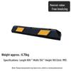 Rubber & Plastic Wheel Chock: Anti-Collision Parking Stopper for Garage and Reversing.