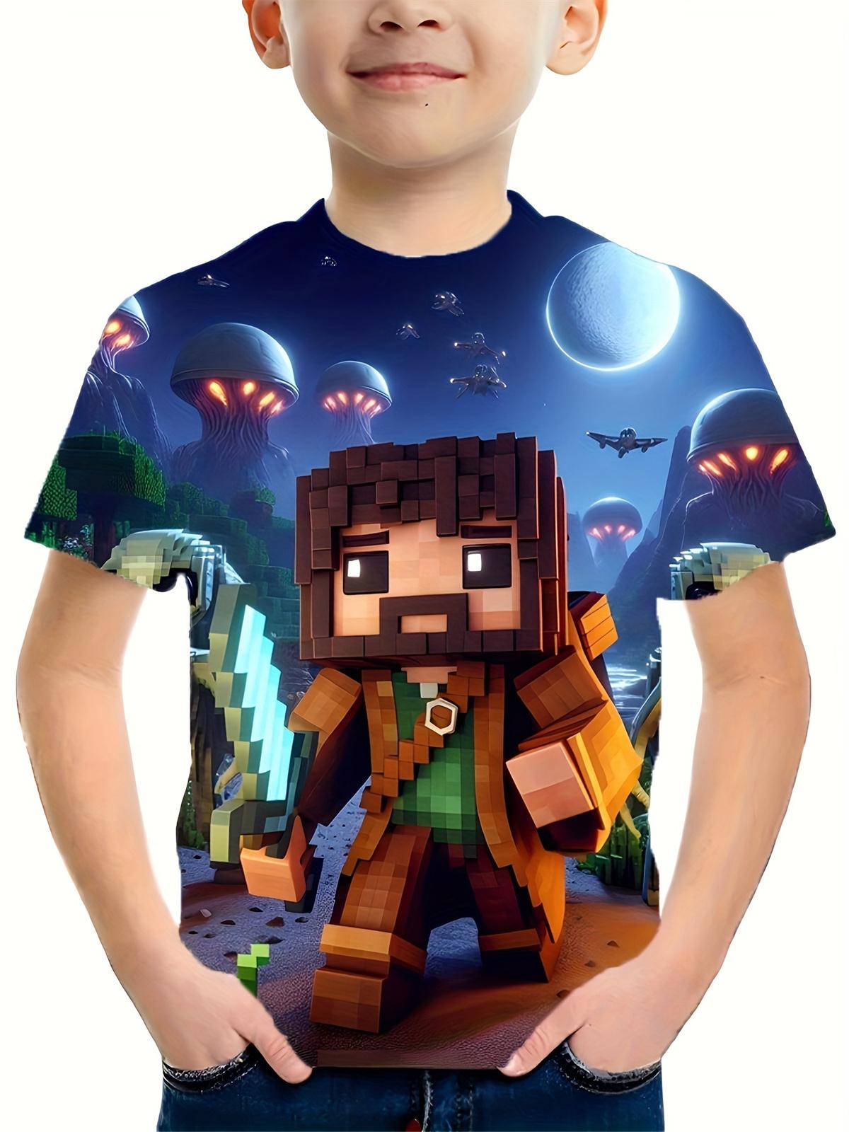 

Детская футболка с рисунком из мультфильма, спортивная одежда для мальчиков, летняя одежда, футболки с коротким рукавом, спортивная футболка с круглым вырезом, повседневная детская футболка 130