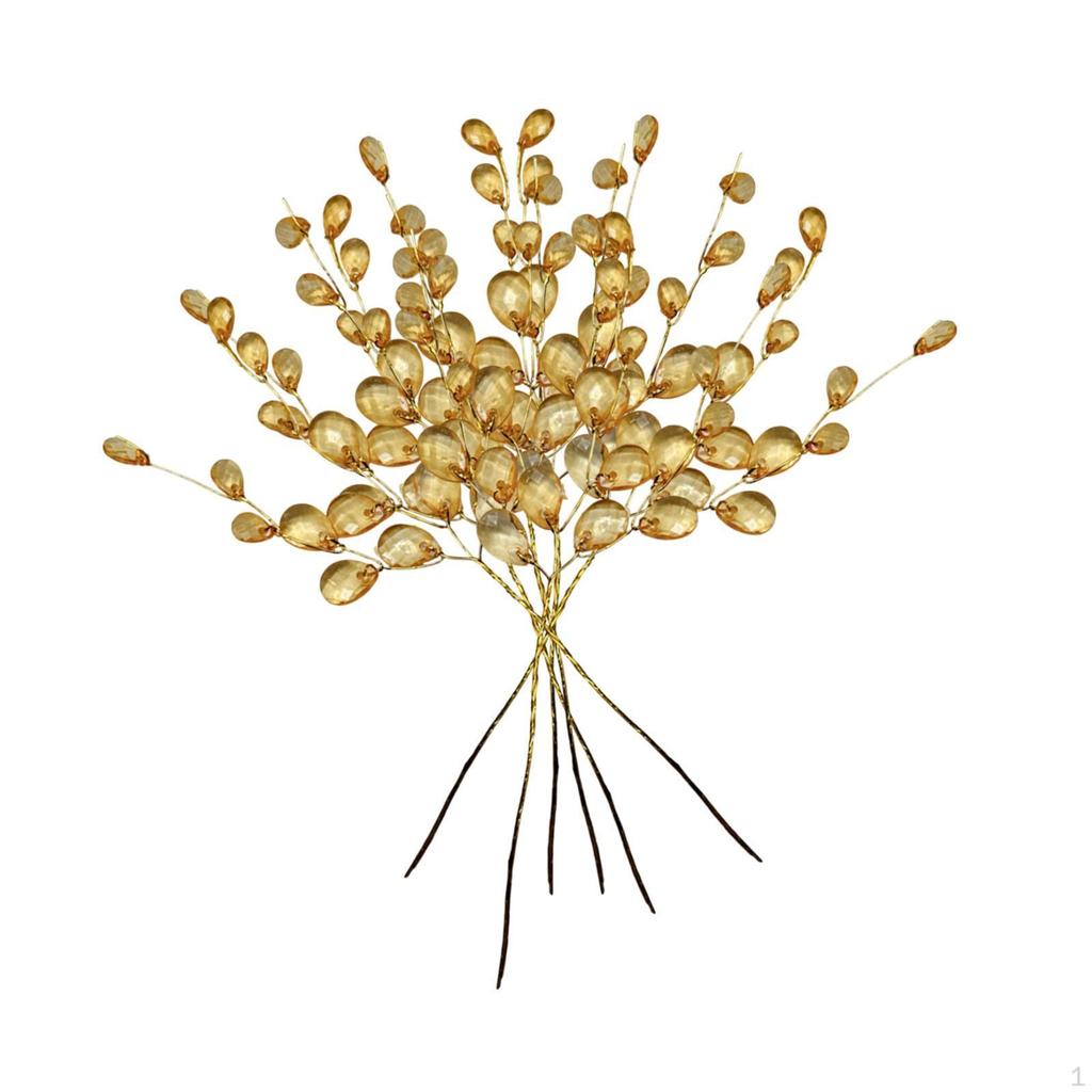 30 Pieces Acrylic Bead Flower Branches Artificial Beaded DIY Crafts Elegant