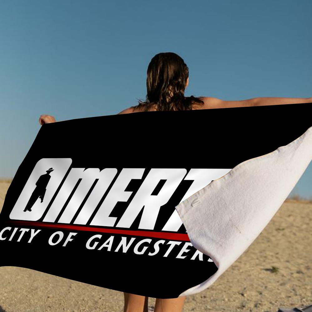 Rapper O-Omerta Mikrofiber Strandhåndklæde Absorberende Hurtigttørrende Blødt Yoga Svømning Resort Bjergbestigning Håndklæde