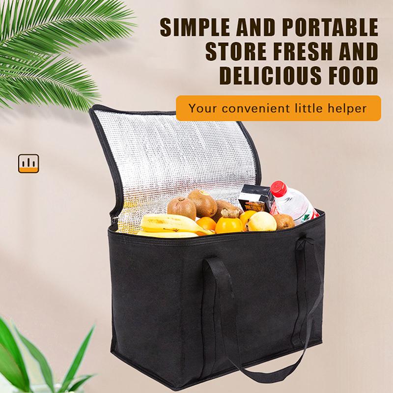 Insulated Lunch Bag Large Capacity Leakproof Reusable Thermal Tote for Office Work Picnic Hiking Outdoor Travel