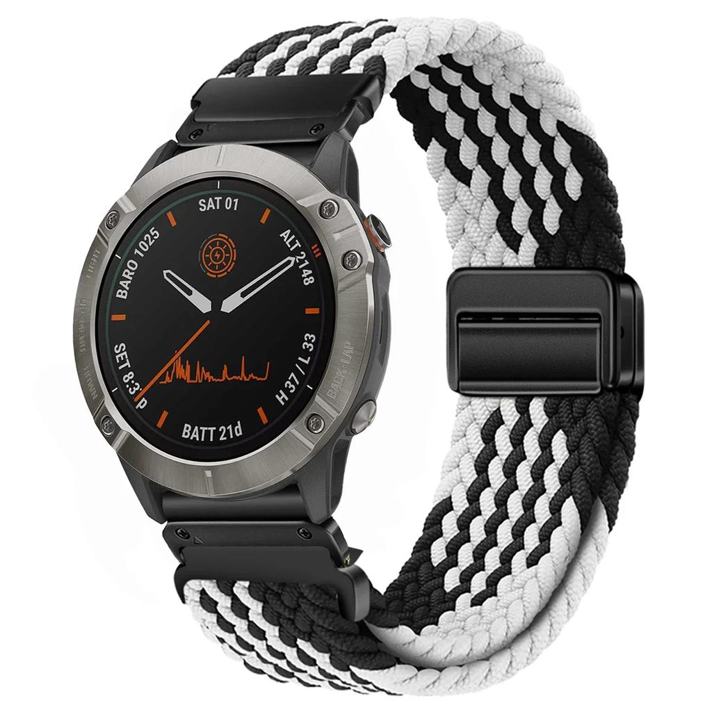 22 26mm Elastic Quick Fit Nylon Strap Enduro2 Wristband For Garmin Fenix5 5XPlus 6 6XPro 7 7XPro 8 Bracelet Tactix7Pro WatchBand