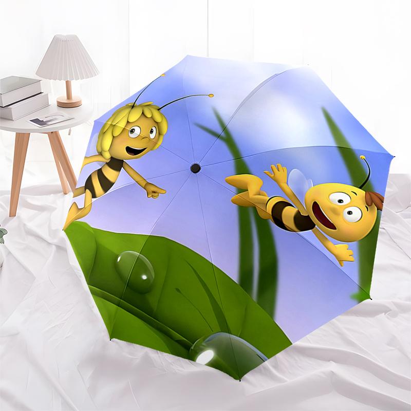 

Bee Happy: Automatic Opening Folding Umbrella with 3 Fold Design, Iron Frame for Outdoor Use Perfect Gift for Fans and Travelers!0104083a