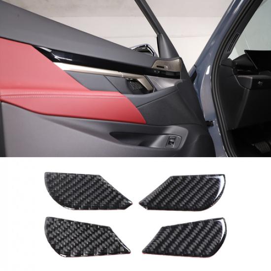 Soft Carbon Interior Door Handle Bowl Trim Sticker For BMW 5 Series G60 I5 2024+