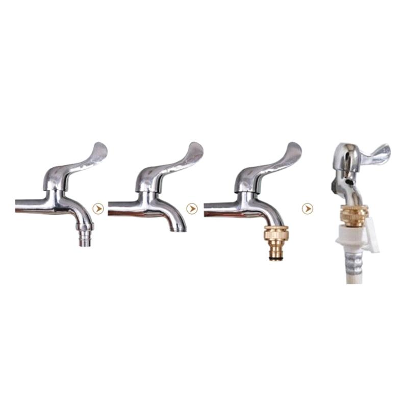 Spray Nozzle Connector Car Wash Water Guns 1/2" 3/4" Garden Hose Brass Connector