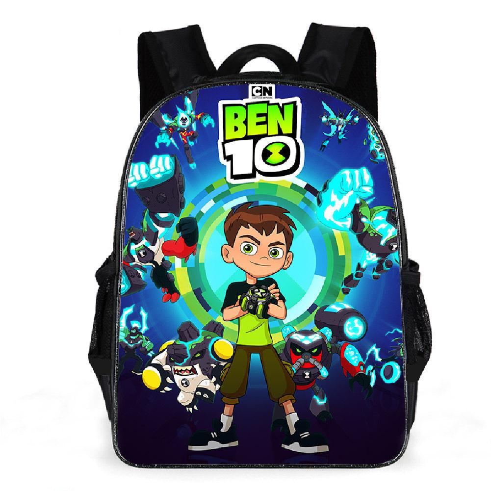 Ben 10 Teen Hacker School Bag Creative Backpack Polyester Comfortable Large Capacity Backpack Backpack