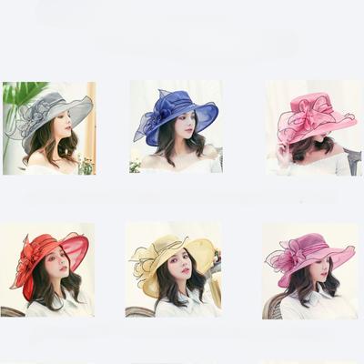 Sun Hat Female Sun Hat Sun Protection UV Protection Summer Hat Gauze Cap Beach Hat
