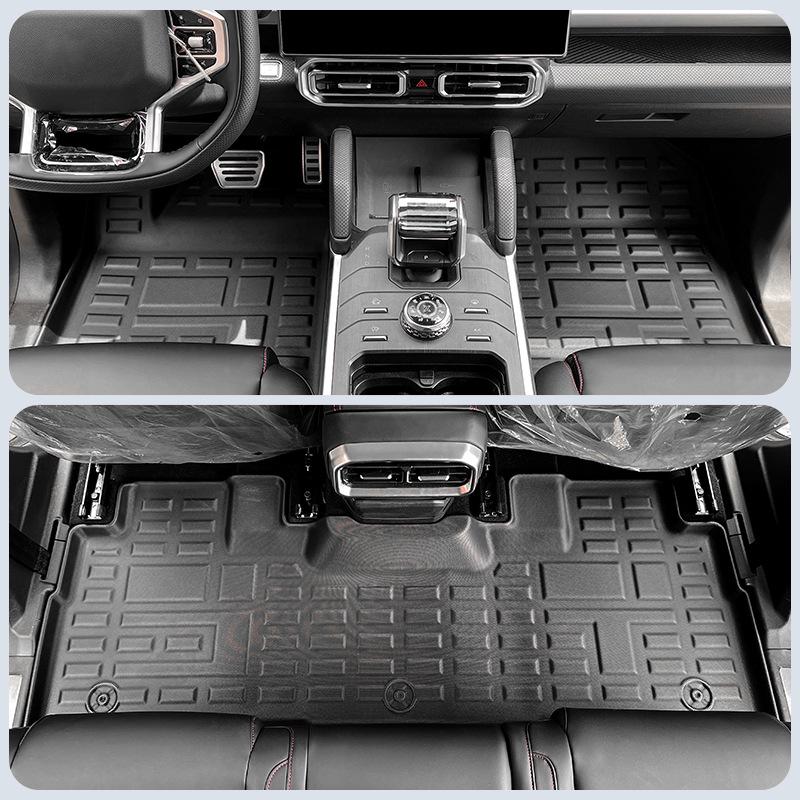 Compatible with Jetour Traveler/Shanhai T2 (23-26 Models) - TPE Car Floor and Trunk Mats.