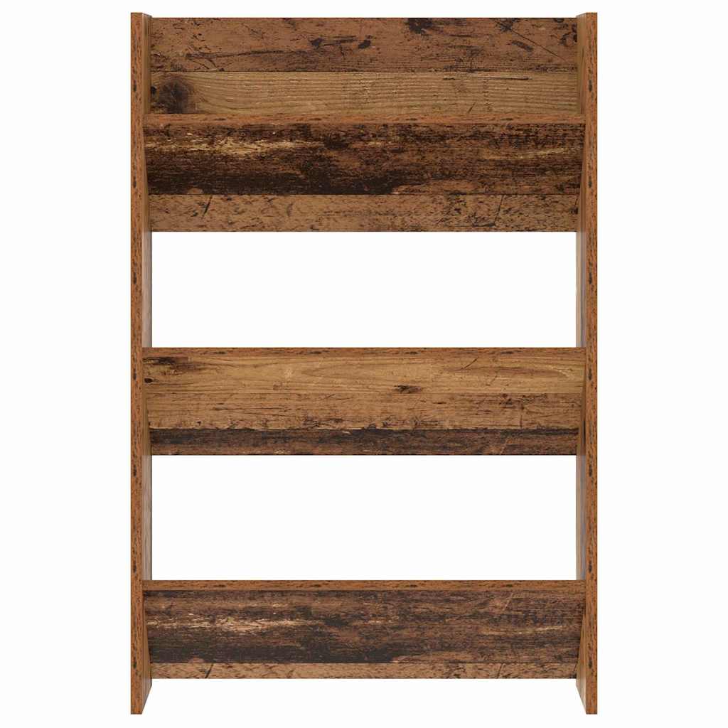 Shoe Cabinet with Shelf Rustic Wood Look 60 x 18 x 90 cm Engineered Wood