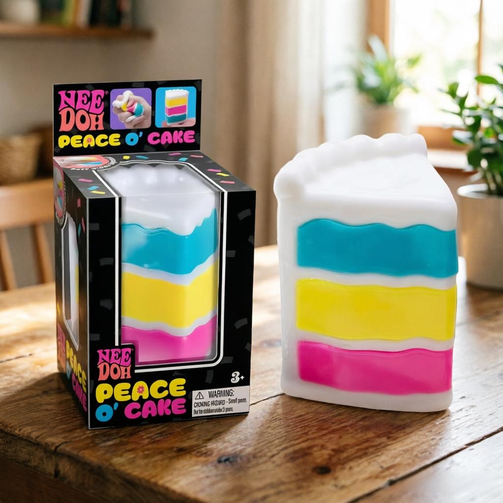 Cute Squishy Stress Relief Toy Nee Doh Gummy Bear Nice Cube Peace Cake Soft Sensory Squeeze Toys Desk Fidget Gift Boys Girls