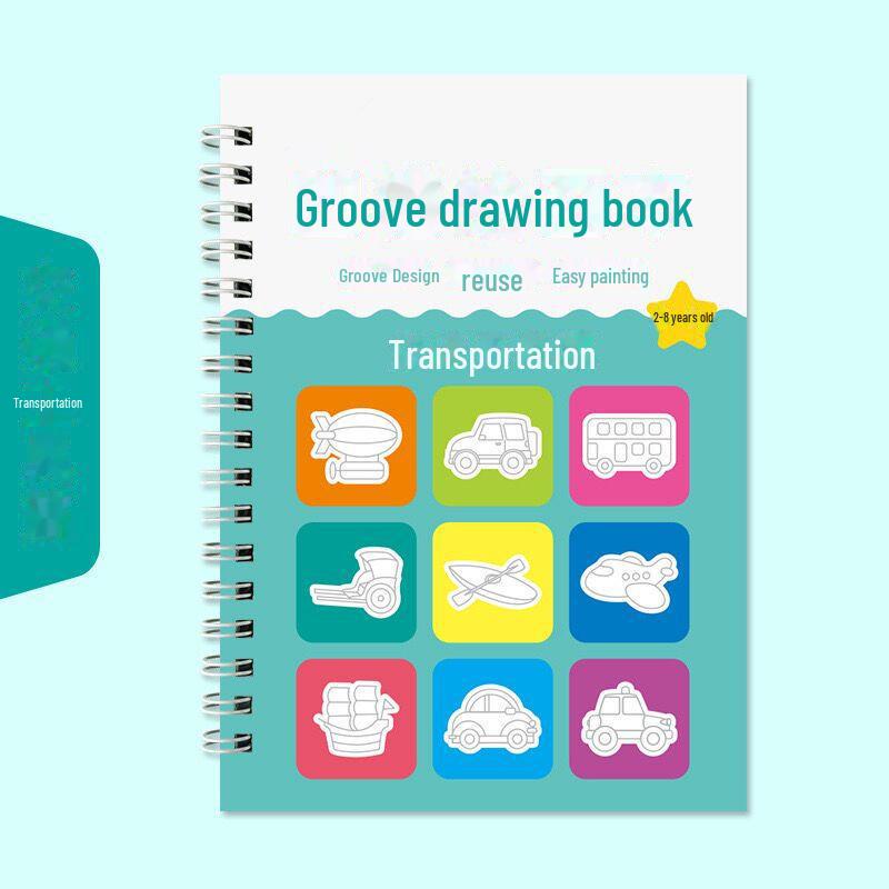 "Simple Drawing & Calligraphy Practice Book for Children Aged 2-8"