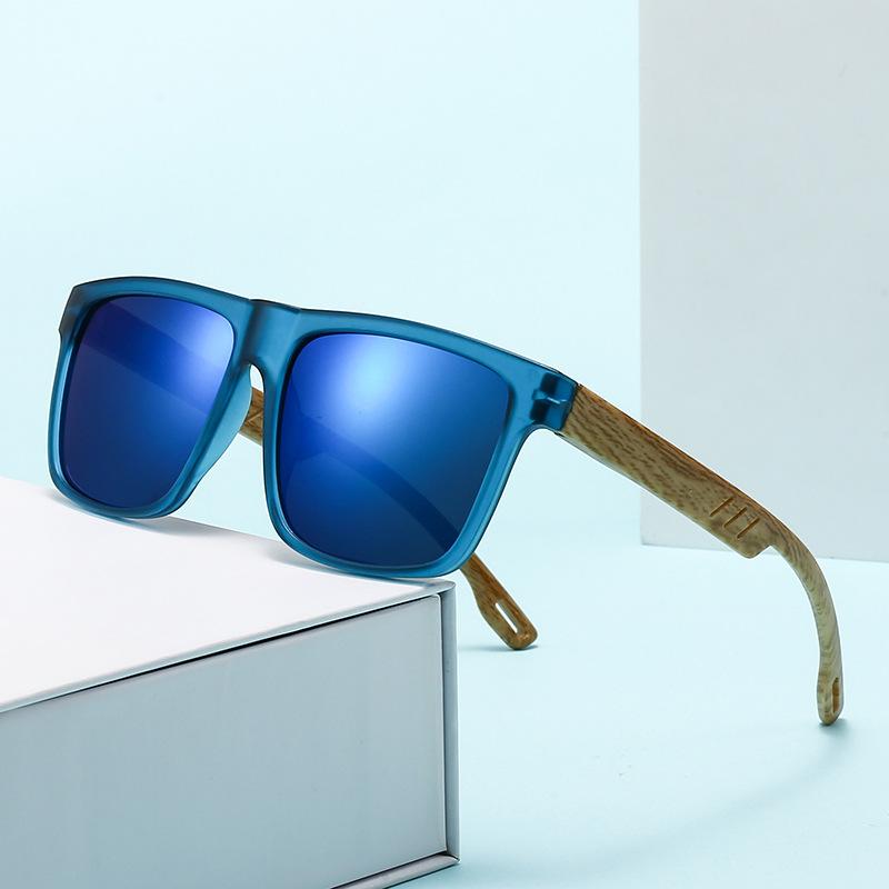 New Retro Uv Resistant Bamboo And Wood Sunglasses For Men Trendy And Versatile Sun Glasses Fashionable Sun Shading Glasses