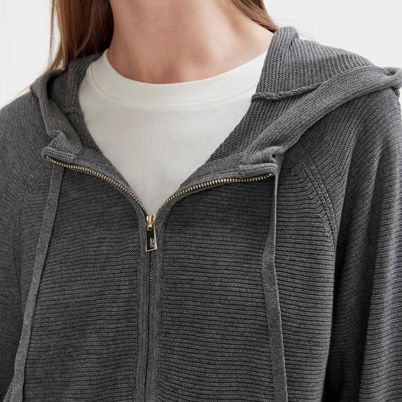 Only Damen Strickjacke mit Kapuze, lockere Passform