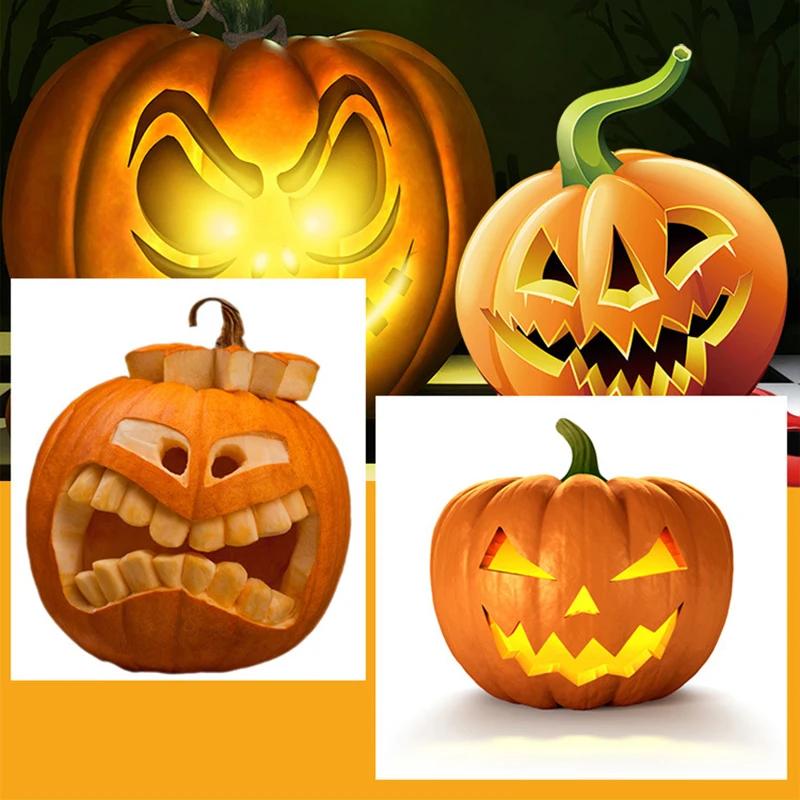 14Pcs Halloween Pumpkin Carving Kit Tools Knife DIY Modeling Making Hand Tools Pumpkin Lamp Decoration Tools Carving Knife