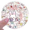 60 Cute Rabbit Cartoon Stickers: Waterproof Decorations for Planners, Water Bottles, and Computers