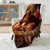 1PC The hen that lays golden eggs Blanket Warm Soft Fluffy Kids and Adult Sofa Bed Throw Blanket Suitable Home Travel Camping