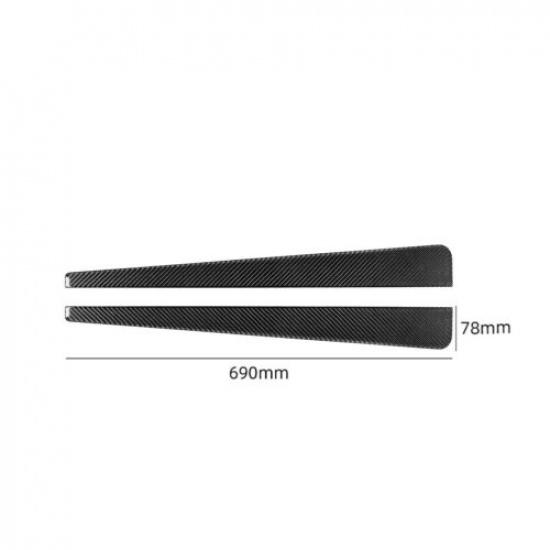 Door Sill Accent Carbon Fiber Interior Trim For Chevrolet Corvette C5 1998-2004