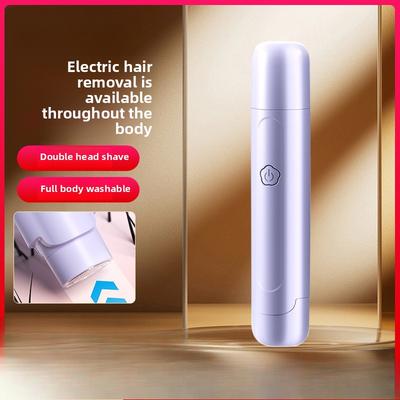 Women's Hair Removal Knife Electric Shaver Private Men's and Women's Private Parts Shaving Pubic Hair Trimming Armpit Hair Removal Machine Women's