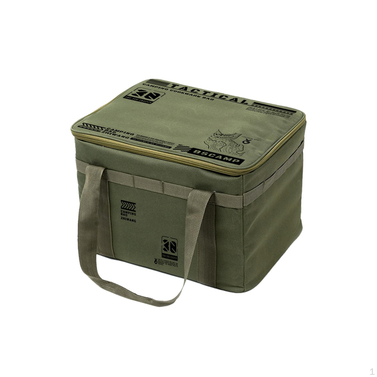 

Сумка для хранения для кемпинга, прочный органайзер для гаража, багажника, активного отдыха на открытом воздухе Green