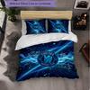 Set Biancheria da Letto Chelsea FC Modello 3 Pezzi Morbida Copripiumino in Microfibra con Federe per Camera da Letto