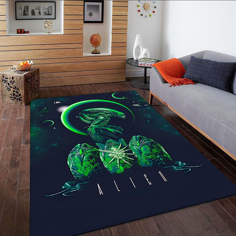 Alien Artwork  Carpet, Kitchen Rugs, Yoga Mat, Non-Slip Mats, Rug for Bathroom, Living Room bedroom, Camping Rugs Christmas Gift