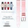 Leather watch strap women for Original MIDO BARONCELLI M027 M007 BELLUNA M024 RAINFLOWER M043 Top layer of cowhide watchband