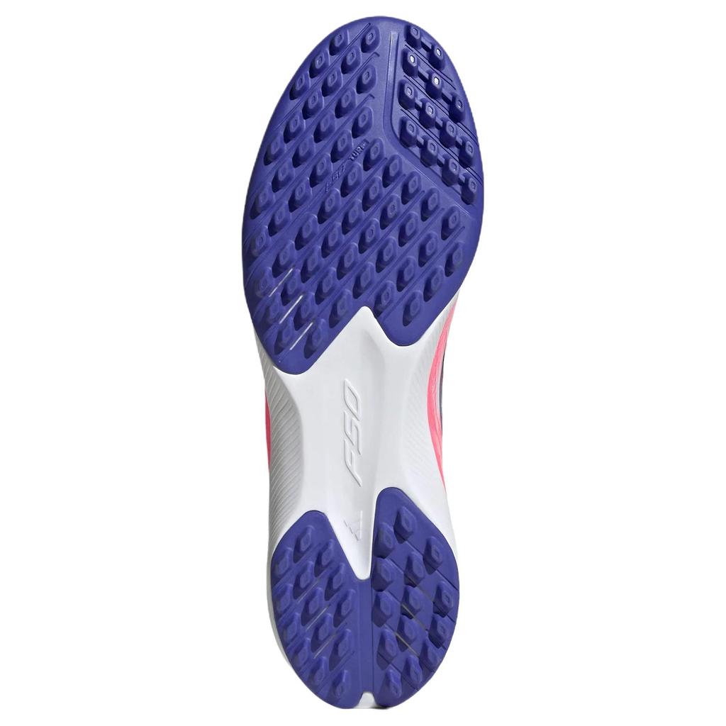 adidas F50 Hyperfast League TF Cloud White Solar Purple Unisex Cleats Solar-Purple Solar-Turbo KJ3434