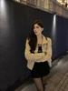Women's Korean Style Retro Faux Suede Slim Fit Motorcycle Jacket