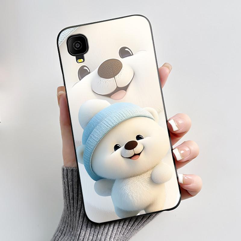 Casing For TCL A30/TCL A3 (A509DL) Shockproof Protective Cover New Designed Love Moon Pattern Soft Silicone Black Case