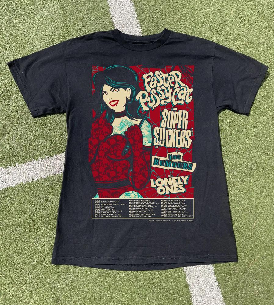 

New Faster Pussycat Band Tour 2025 Gift For Fan ALL SIZE S-5XL T-SHIRT Unisex T-Shirt XXXXL