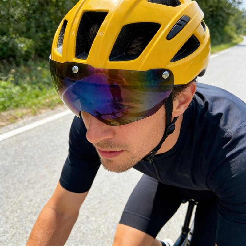 Magnetic Visors Lens For Motorcycle Helmets Featuring High Transparency Anti Fog Coating And Easy Installation PC Lens