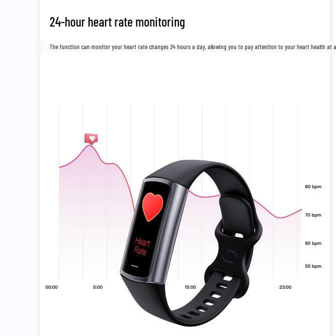 Multifunctional Waterproof Smart Bracelet: Bluetooth Heart Rate Monitor, Sleep Tracker, Sports Mode