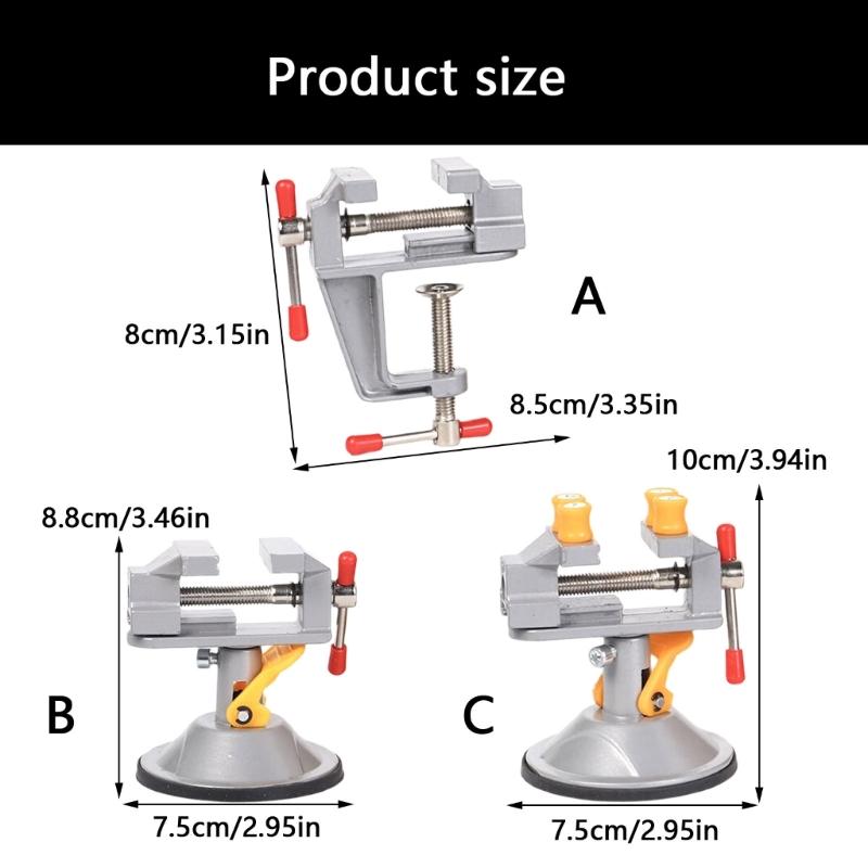 Heavy Type Aluminum Benches Vise With Small Adjustment for Jewelry Making and Woodworking Clamping Needs